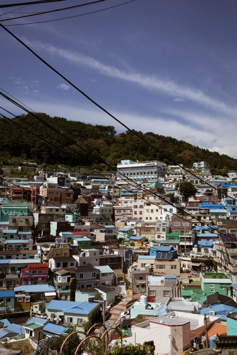 colorful hillside homes in gamcheon culture village during a busan itinerary 3 days route