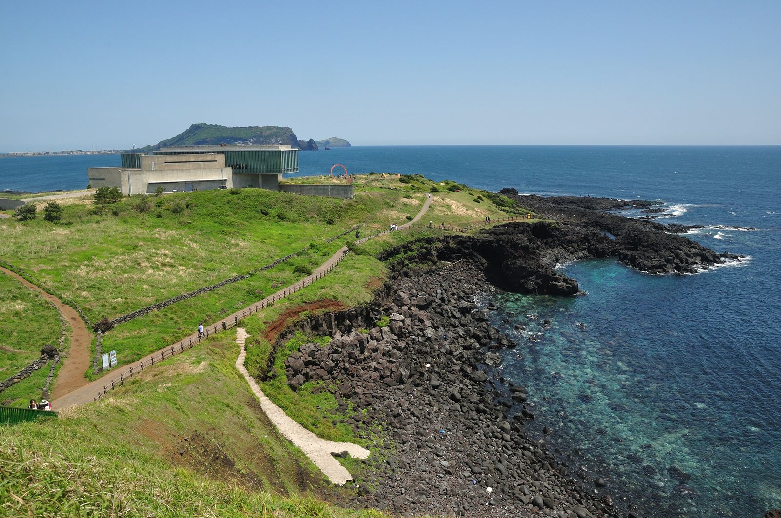 jeju-island-coastal-view - Inspiring travel guide rocky coastline and blue sea on jeju island in south korea